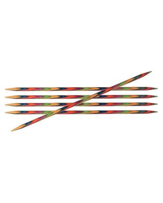 Спицы чулочные Knit Pro 20108 Symfonie 3,75мм/20см, дерево, многоцветный, 5шт арт. МГ-19192-1-МГ0179479