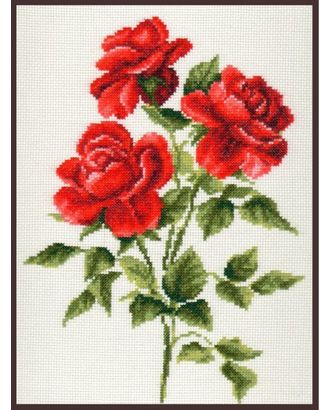 Набор для вышивания ПАЛИТРА Три розы 20х27 см арт. МГ-25774-1-МГ0207266