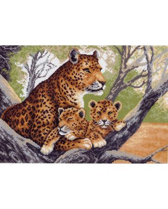 Рисунок на канве МАТРЕНИН ПОСАД - 0615 Гепард с малышами арт. МГ-26255-1-МГ0208533
