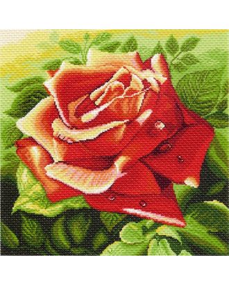 Рисунок на канве МАТРЕНИН ПОСАД - 1216 Красная роза арт. МГ-27718-1-МГ0212101