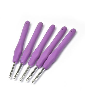 Крючок алюминиевый Maxwell Colors с резиновой ручкой д.4мм арт. МГ-35595-1-МГ0260251
