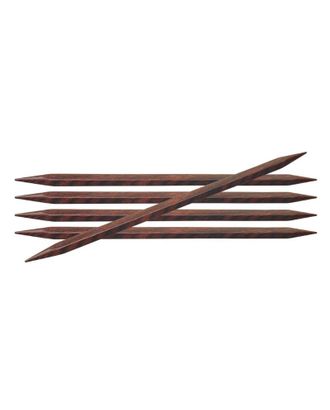 25116 Knit Pro Спицы чулочные Cubics 6мм /20см дерево, коричневый, 5шт арт. МГ-38264-1-МГ0329631