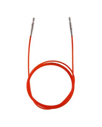 10635 Knit Pro Тросик (заглушки 2шт, ключик) для съемных спиц, длина 76см (готовая длина спиц 100см), красный арт. МГ-41521-1-МГ0488167