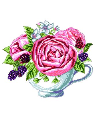 Рисунок на канве МАТРЕНИН ПОСАД - 1904 Ежевика в чашке арт. МГ-49653-1-МГ0605976