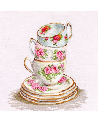 Набор для вышивания LUCA-S Три чайные чашки 25х28,5 см арт. МГ-49825-1-МГ0607174