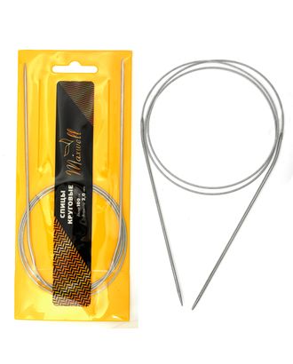 Спицы для вязания круговые Maxwell Gold, металлические на тросике Ø2,0 мм /100 см арт. МГ-50371-1-МГ0615521