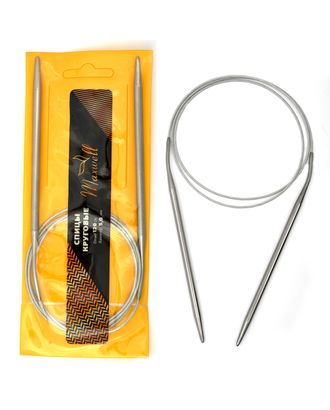 Спицы для вязания круговые Maxwell Gold, металлические на тросике Ø5,0 мм /120 см арт. МГ-50390-1-МГ0615540