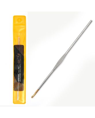 Крючки для вязания Maxwell Gold односторонние с золотой головкой никель 2,0мм, 12см арт. МГ-50411-1-МГ0615562