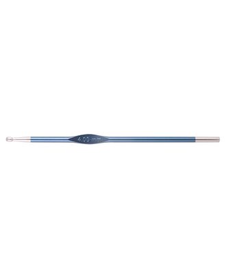 47469 Knit Pro Крючок для вязания "Zing" 4мм, алюминий, сапфир (т.синий) арт. МГ-52718-1-МГ0635460