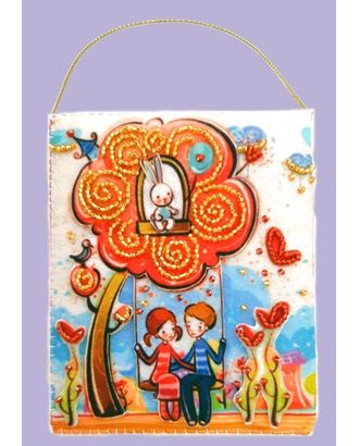 Набор для вышивания декоративных игрушек BUTTERFLY Подарочный конвертик 12х10 см арт. МГ-64369-1-МГ0719170