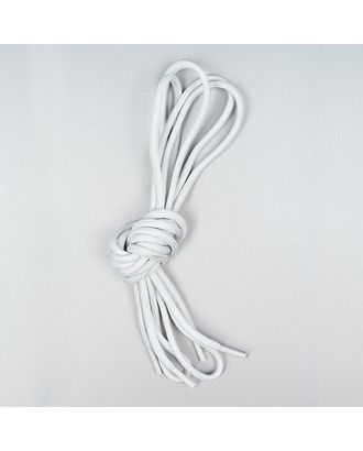 Купить Шнурки круглые д.0,3см вощеные дл.70см (белый) (50 компл) арт. МГ-73599-1-МГ0657573 оптом в Беларуси