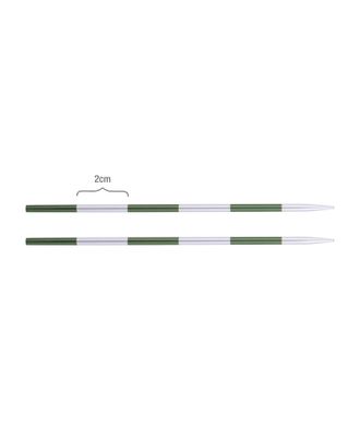 42121 Knit Pro Спицы съемные SmartStix 3мм для длины тросика 28-126см, алюминий, серебристый/нефритовый арт. МГ-82379-1-МГ0761947