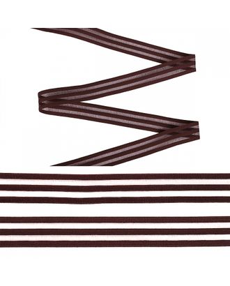 Резинка декоративная с прозрачными вставками Нейлон ш.2см 30м цв.бордовый S864 арт. МГ-108644-1-МГ0961086