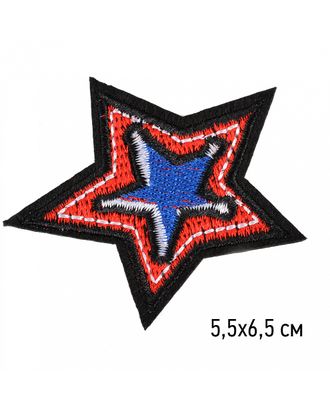 Термоаппликации Звезда 5,5х6,5 10 шт арт. МГ-111481-1-МГ0739441
