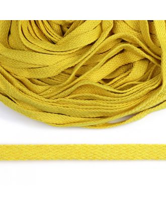 Шнур плоский х/б турецкое плетение ш.1,2см 50м (005 желтый) арт. МГ-112964-1-МГ0961129