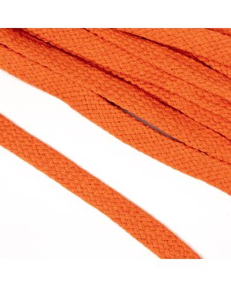 Шнур плоский х/б турецкое плетение ш.1,2cм 50м (008 оранжевый) арт. МГ-113164-1-МГ0961132