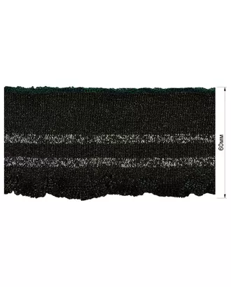 Купить Довяз (манжета), цвет темно-зеленый+черный+люрекс, тип 3326ДМ арт. ССФ-705-1-ССФ0017583972 оптом в Казахстане