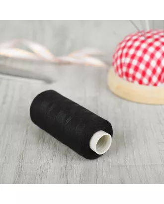 Купить Нитки 40/2, №175, 300 м, цвет чёрный арт. СМЛ-120-1-СМЛ1014636 оптом в Казахстане