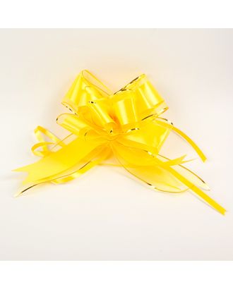 Бант-бабочка №7 "Золотая полоса", цвет жёлтый арт. СМЛ-103548-1-СМЛ0001020434