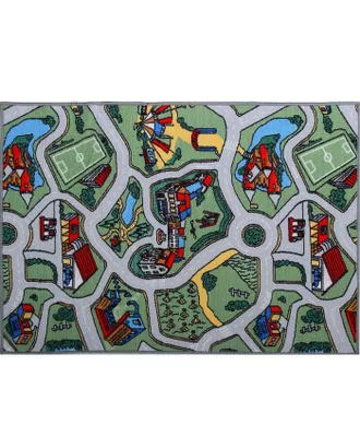 Купить Детские коврики Палас «Лунапарк», 200х350 см, зелёный арт. СМЛ-23428-2-СМЛ1136750 оптом в Казахстане