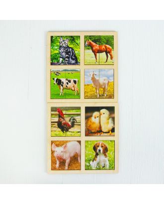 Картинки-половинки «Домашние животные», 2 планшета арт. СМЛ-104439-1-СМЛ0001187596