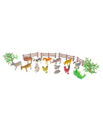 Набор животных «Моя ферма», с аксессуарами, 12 фигурок арт. СМЛ-52387-1-СМЛ0000120534