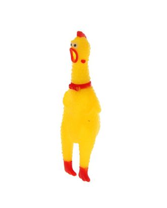 Прикол «Курица», кричит, в сетке, 16 см арт. СМЛ-41977-1-СМЛ0001222335
