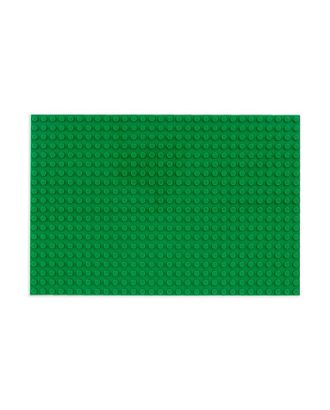 Пластина-основание для конструктора, 25,5 х 12,5 см, цвет зелёный арт. СМЛ-99135-2-СМЛ0001268232