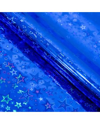 Бумага голографическая "Звездопад", цвет синий, 70 х 100 см арт. СМЛ-60988-1-СМЛ0000128601