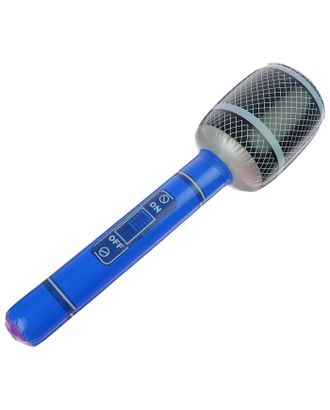 Игрушка надувная «Микрофон» 65 см, звук, цвета МИКС арт. СМЛ-63263-1-СМЛ0000129956
