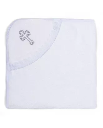 Купить Полотенце-уголок для крещения с вышивкой, размер 100*100 см, цвет белый К40/1 арт. СМЛ-995-1-СМЛ1339469 оптом в Казахстане