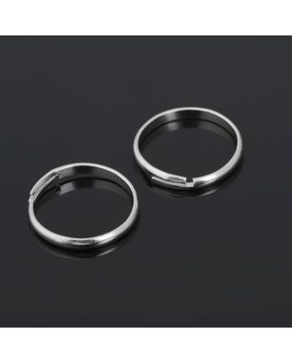 Основа для кольца регулируемая (набор 5 шт), цвет серебро арт. СМЛ-40123-1-СМЛ0001353651