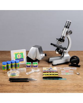 Микроскоп с проектором, кратность увеличения 50-1200х, с подсветкой, арт. СМЛ-42976-1-СМЛ0001353917