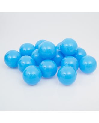 Шарики для сухого бассейна с рисунком, диаметр шара 7,5 см, набор 500 штук, цвет голубой арт. СМЛ-43038-1-СМЛ0001374106