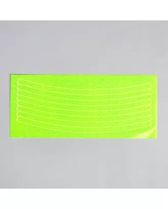 Купить Светоотражающая наклейка «Полоски», 8 шт на листе, 21 × 1 см, цвет жёлтый арт. СМЛ-1185-1-СМЛ1410628 оптом в Казахстане