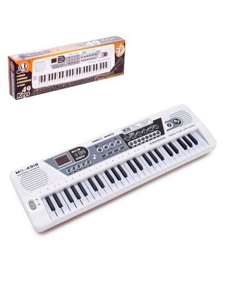 Синтезатор «Музыкант» с микрофоном, 49 клавиш, работает от сети и от батареек арт. СМЛ-43337-1-СМЛ0001427315
