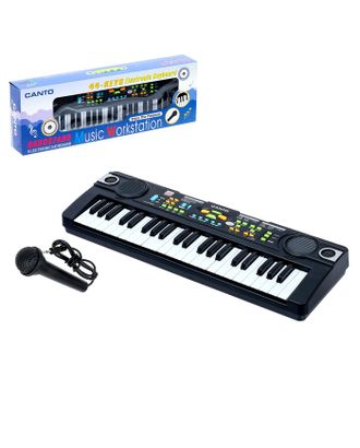 Синтезатор «Музыкант-2» с FM-радио, микрофоном, 44 клавиши, работает от сети и от батареек арт. СМЛ-43323-1-СМЛ0001439419