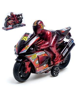 Мотоцикл инерционный «Спортбайк», с гонщиком, цвет МИКС арт. СМЛ-43499-1-СМЛ0001483422