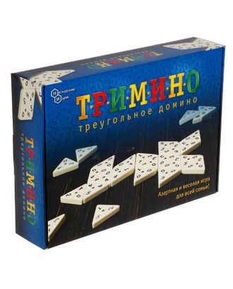 Настольная игра «Тримино», треугольное домино арт. СМЛ-113810-1-СМЛ0001606656