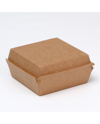 Упаковка для бургеров, 12 х 12 х 7 см, 1,4 л арт. СМЛ-43938-1-СМЛ0001668198