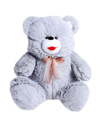 Мягкая игрушка «Медведь с бантом», цвета МИКС арт. СМЛ-43785-1-СМЛ0001675014