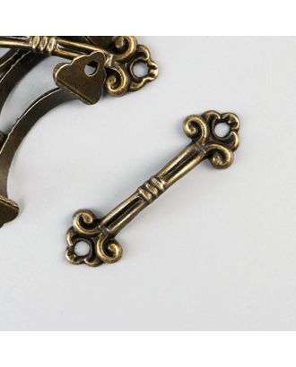 Ручка для шкатулки металл "Антик" бронза 4,6х1,3 см арт. СМЛ-203653-1-СМЛ0001753764