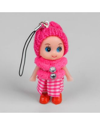Кукла-подвеска «Куколка», в шапочке и манто, цвета МИКС арт. СМЛ-45791-1-СМЛ0001864792