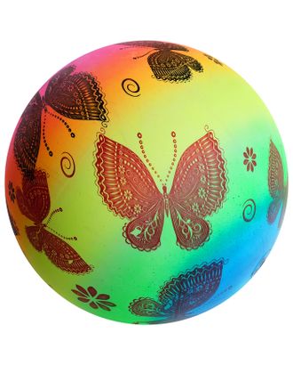 Мяч детский «Бабочки», d=22 см, 70 г арт. СМЛ-46813-1-СМЛ0001891293