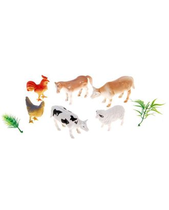 Набор животных «Домашние животные», 6 фигурок с аксессуарами арт. СМЛ-104781-1-СМЛ0000198480