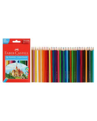 Карандаши 36 цветов Faber-Castell ECO «Замок» 1201 7/2.8 шестигранный корпус, с точилкой, микс арт. СМЛ-173192-1-СМЛ0001986268