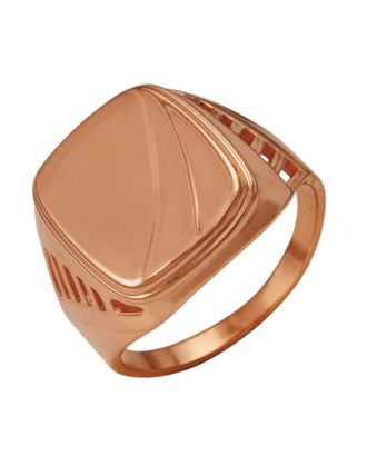 Кольцо "Перстень" мужской, позолота, 20,5 размер арт. СМЛ-215184-1-СМЛ0002000161