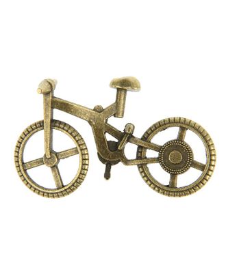 Декор металл для творчества "Велосипед" под латунь (Е6264) 2,8х5,2 см арт. СМЛ-2553-1-СМЛ2054875