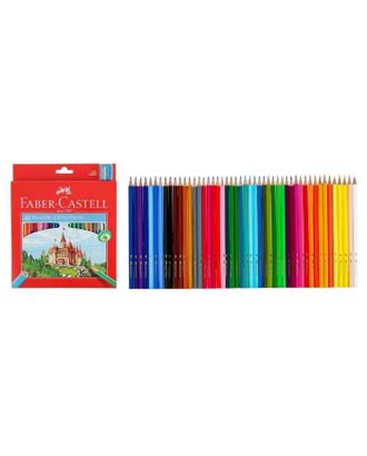 Карандаши 48 цветов Faber-Castell ECO «Замок» 7/2.8 шестигранный корпус, с точилкой арт. СМЛ-173211-1-СМЛ0002093543