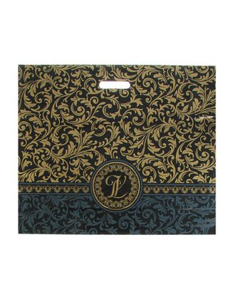Пакет "Версаль" чёрный, полиэтиленовый с вырубной ручкой, 50 х 60 см, 70 мкм арт. СМЛ-45353-1-СМЛ0002111370